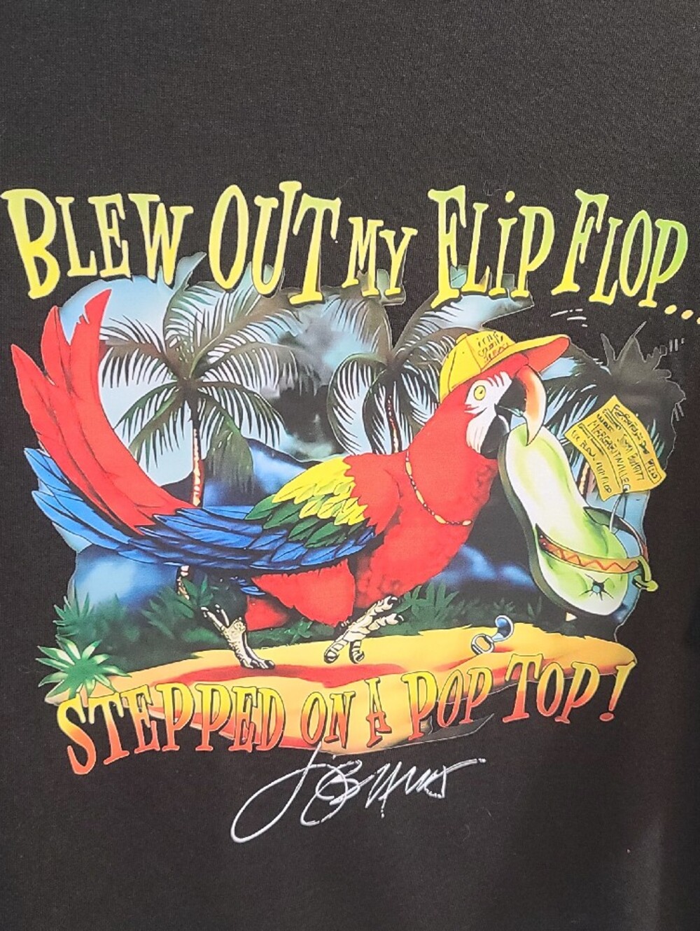 SALE Graphic Parrot Flip Flop Tee - Men’s Casual Shirt NWT Asst Sizes - Picture 2 of 4